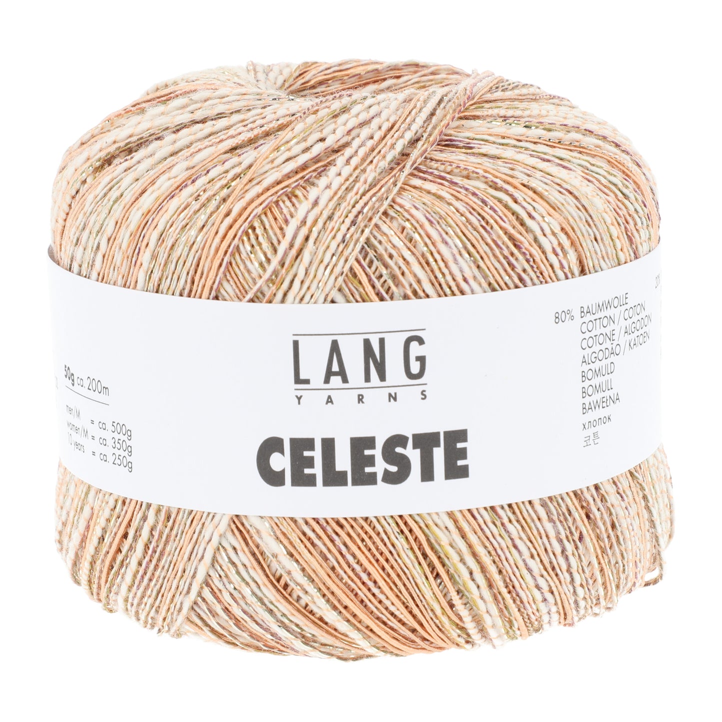 Lang Yarns CELESTE (27) mezgimo siūlai