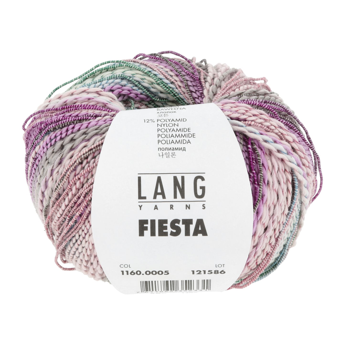 Lang Yarns Fiesta (5) mezgimo siūlai