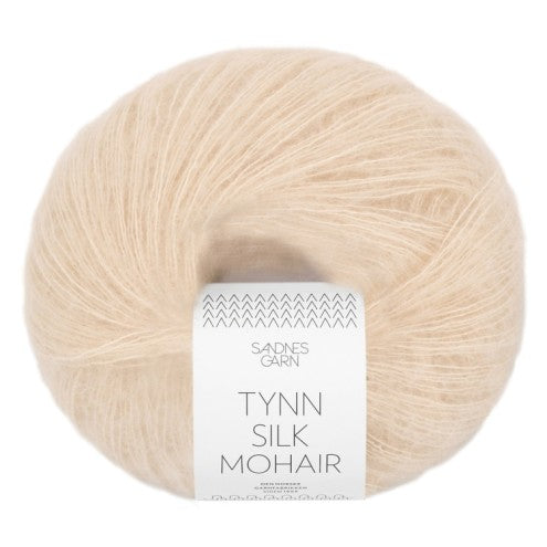 Sadnes Garn Tynn Silk Mohair (Migdolų spalvos) mezgimo siūlai