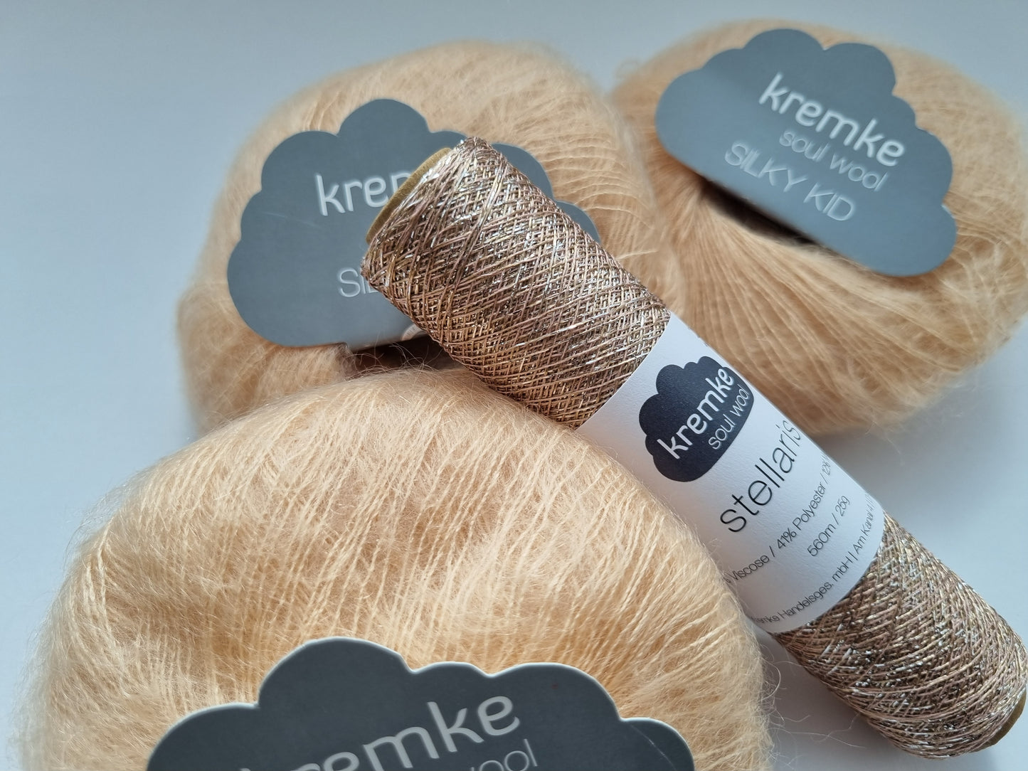 Kremke Silky Kid 19 mezgimo siūlai
