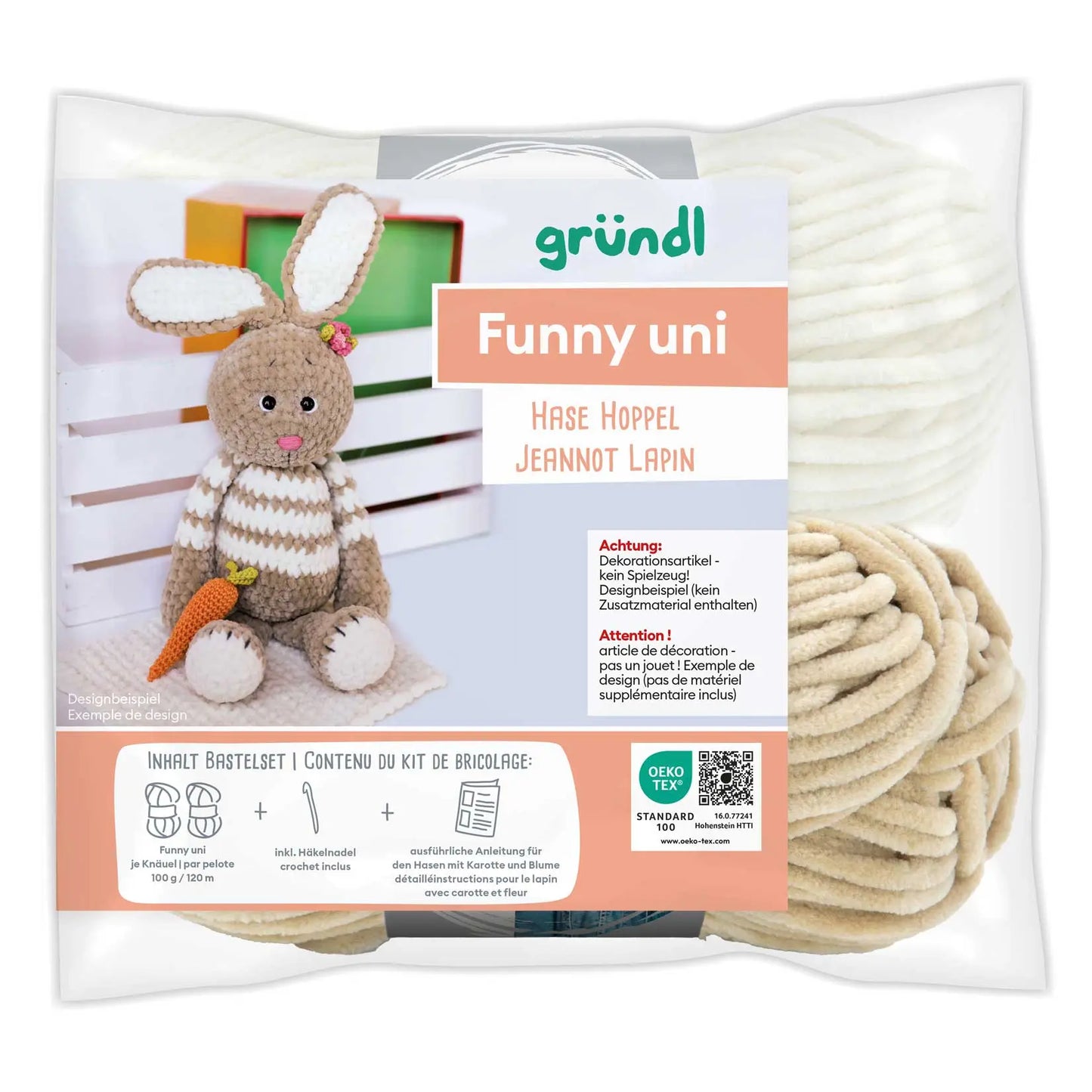 Gruendl kūrybinis nėrimo rinkinys - zuikutė Šokliukė