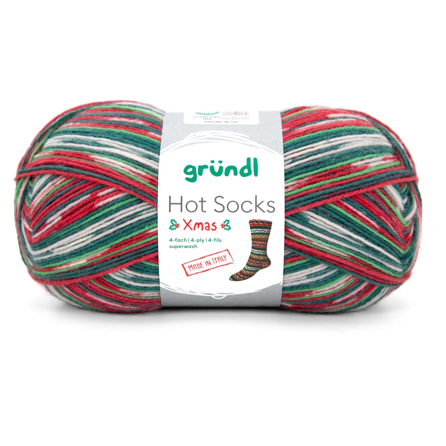 Gruendl Hot Socks kalėdiniai (6343) mezgimo siūlai