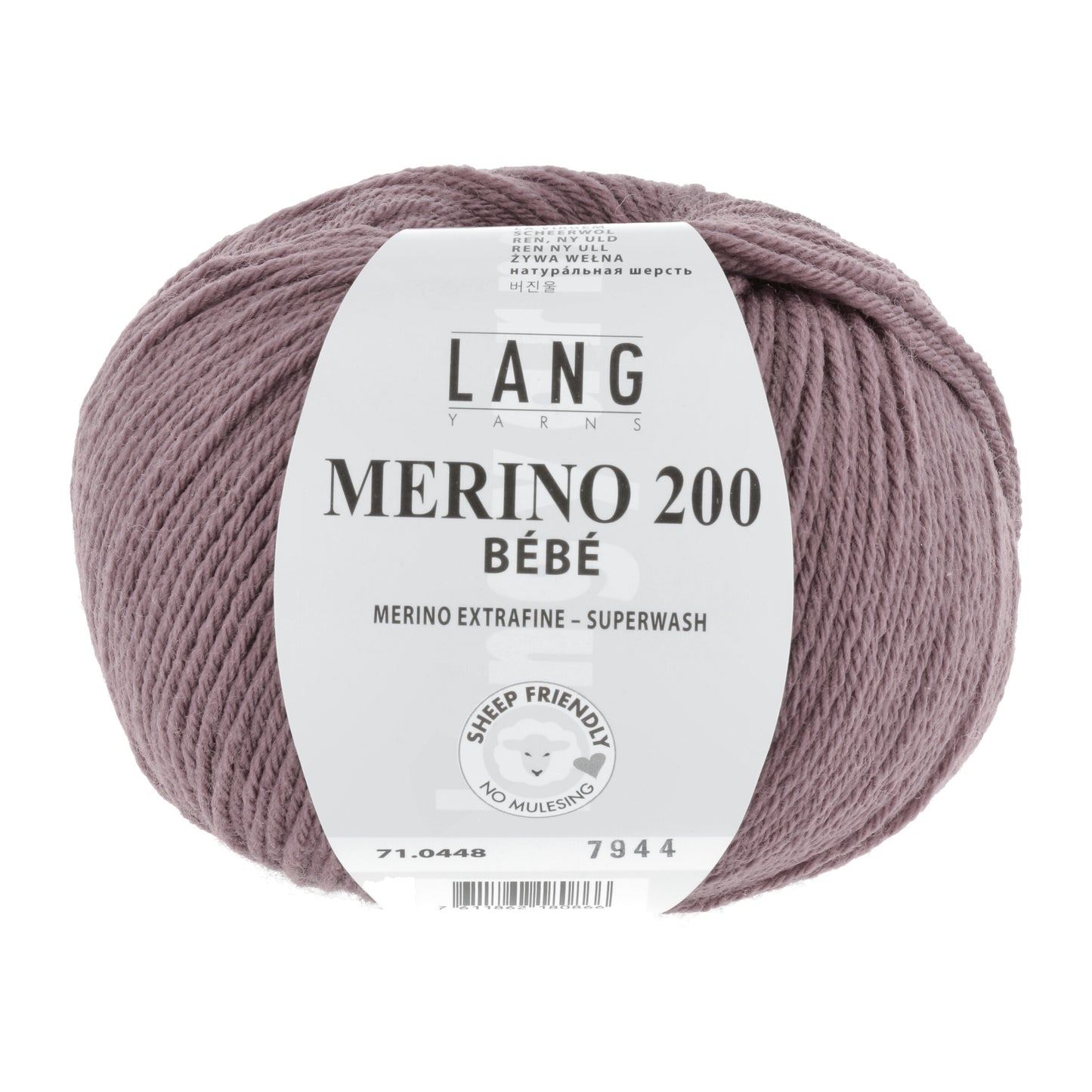 Lang Yarns MERINO 200 BEBE (448) mezgimo siūlai