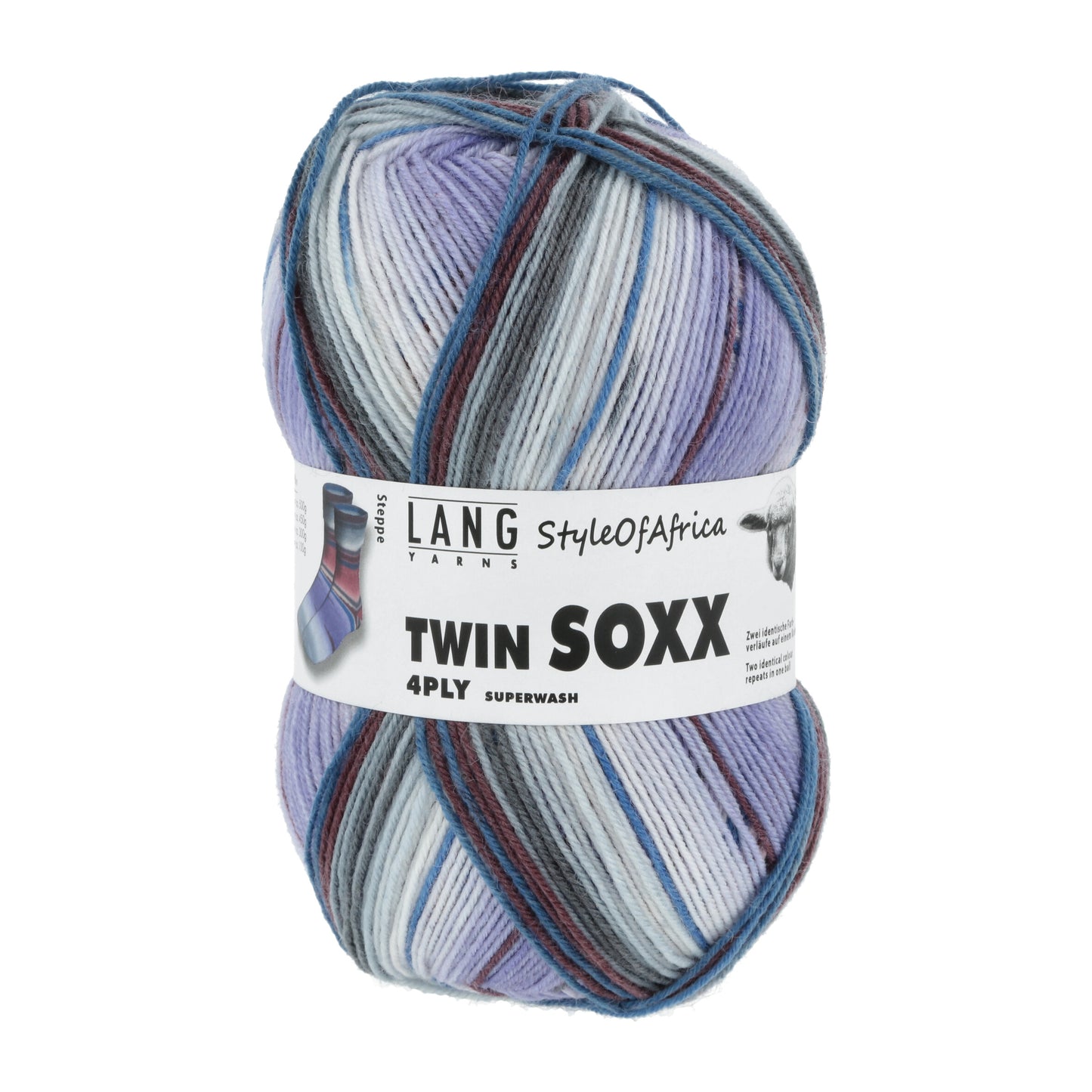 Lang Yarns Twin Soxx 4PLY (305) mezgimo siūlai
