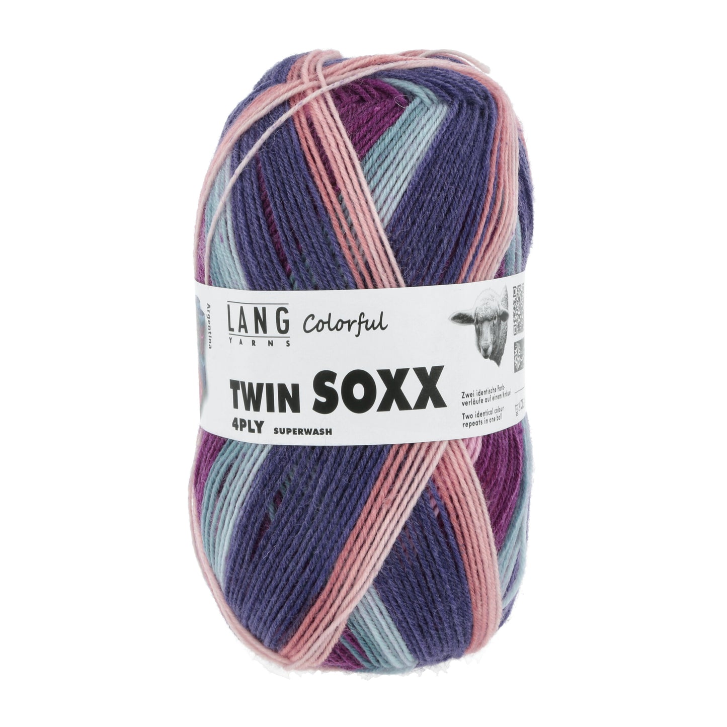 Lang Yarns Twin Soxx 4PLY Argentina (320) mezgimo siūlai