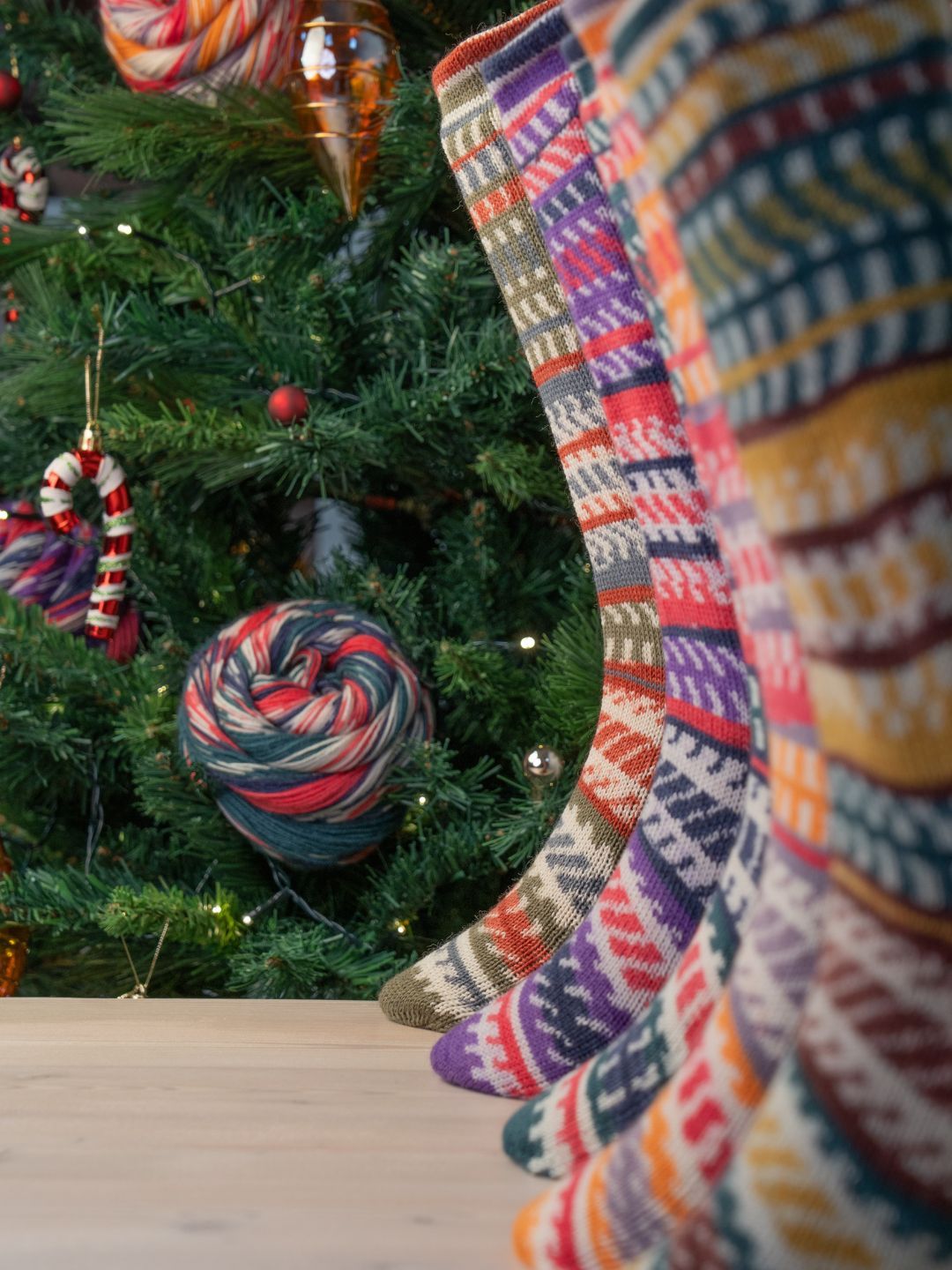 Laines du Nord (5) kalėdiniai kojinių mezgimo siūlai