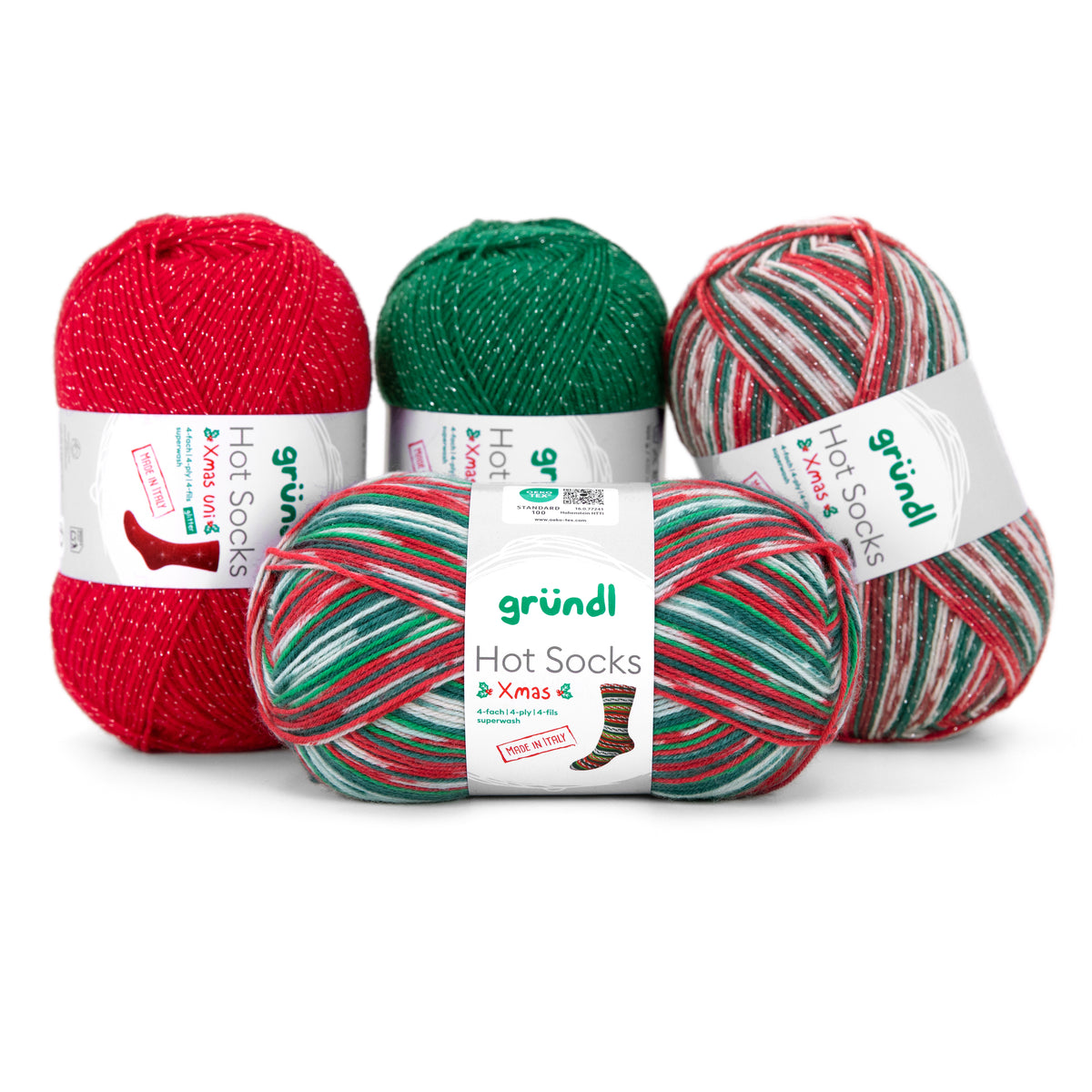 Gruendl Hot Socks kalėdiniai (6497) mezgimo siūlai