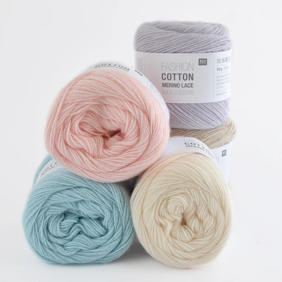 Rico Fashion Cotton Merino Lace (5) mezgimo siūlai