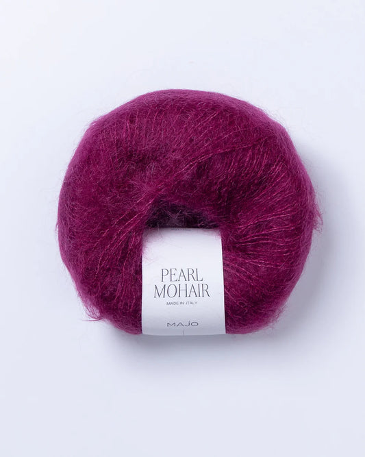Majo Pearl Mohair (901) "Šilkmedžio spalvos" mezgimo siūlai