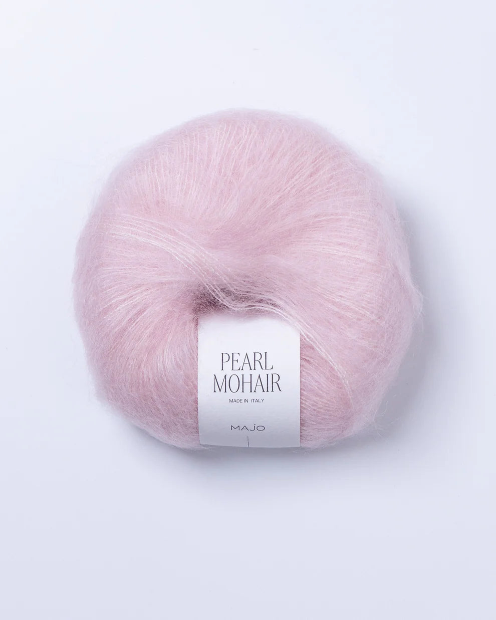Majo Pearl Mohair (201) "Švelniai rožinės" mezgimo siūlai