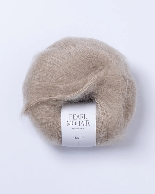 Majo Pearl Mohair (102) "Vanilė" mezgimo siūlai