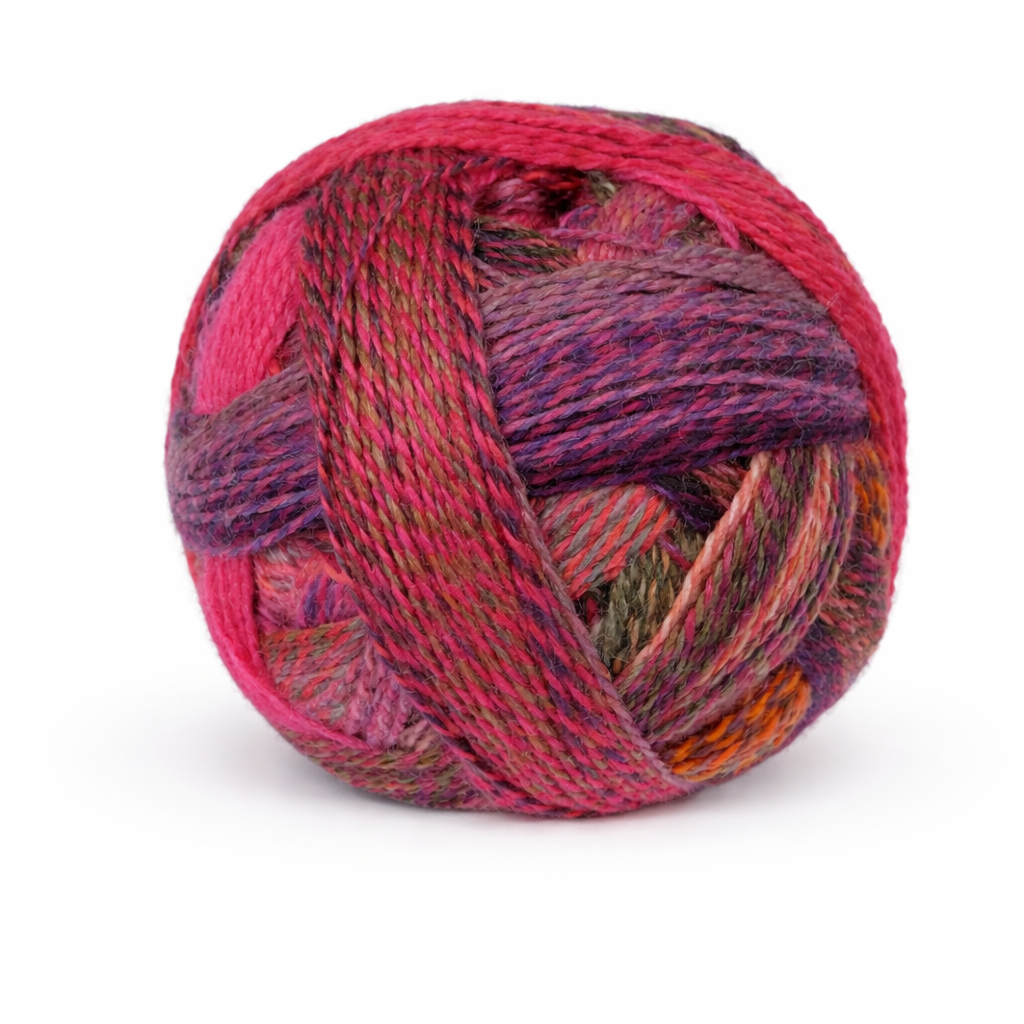 Schoppel Wolle Zauberball Crazy (2631) "Itališkas saulėlydis" mezgimo siūlai