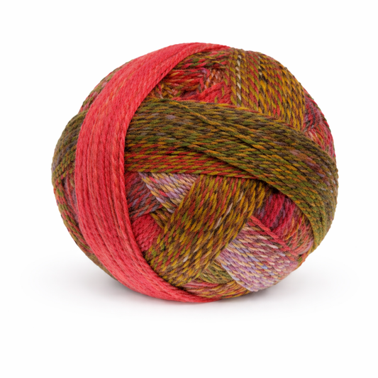 Schoppel Wolle Zauberball Crazy (2516) "Evening Hour" mezgimo siūlai