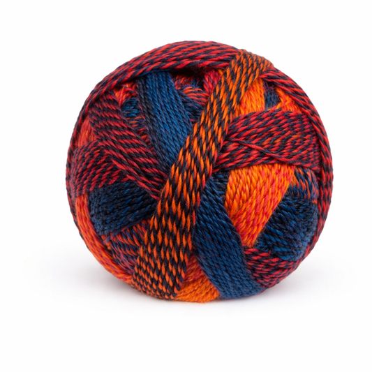 Schoppel Wolle Zauberball Crazy (1537) "Rudens saulė" mezgimo siūlai