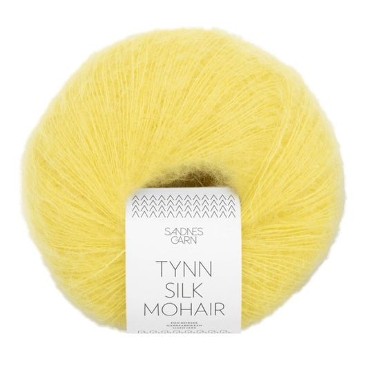 Sadnes Garn Tynn Silk Mohair (Citrinų geltona) mezgimo siūlai