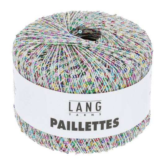 Lang Yarns Paillettes (101) mezgimo siūlai