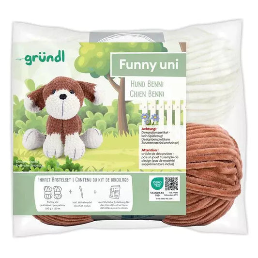 Gruendl kūrybinis nėrimo rinkinys - šuniukas Benas