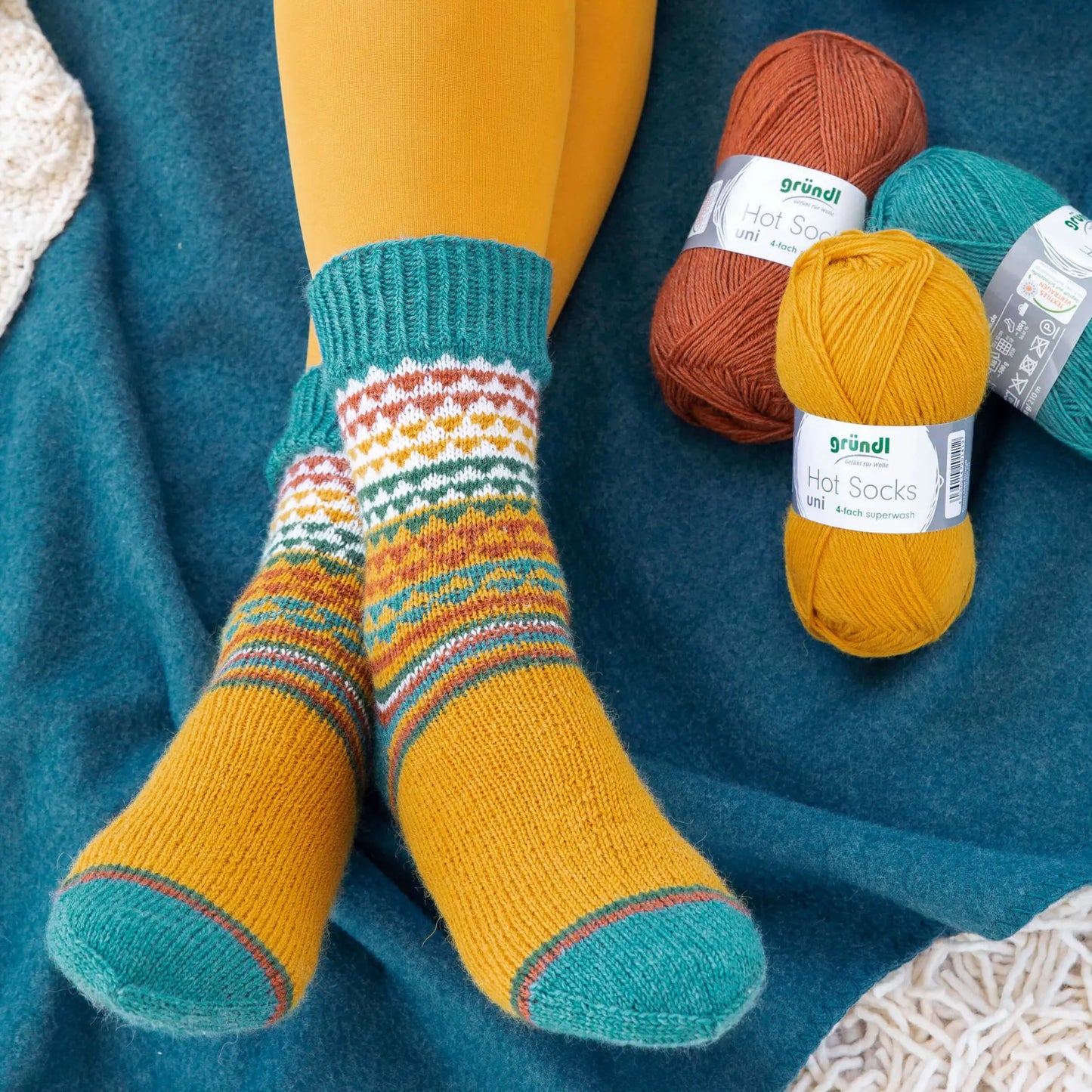Gruendl Hot Socks Uni (22) mezgimo siūlai