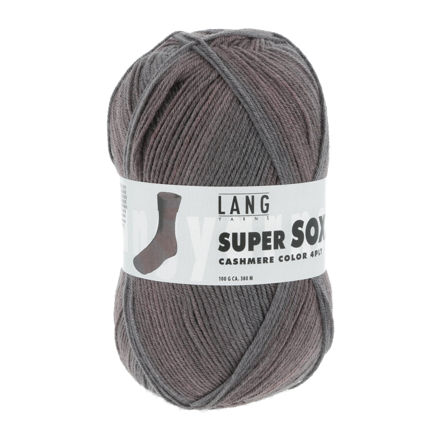 Lang Yarns Super Soxx Cashmere Color mezgimo siūlai