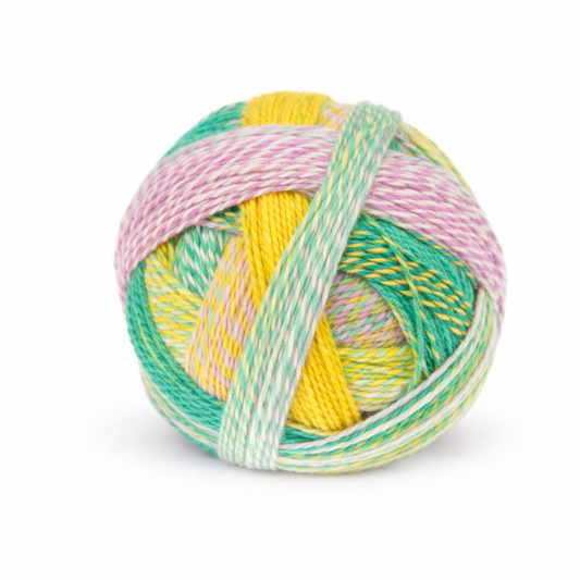 Schoppel Wolle Zauberball Crazy (2400) "Liminosa" mezgimo siūlai