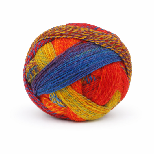 Schoppel Wolle Zauberball Crazy (1702) "Small Tortoiseshell" mezgimo siūlai