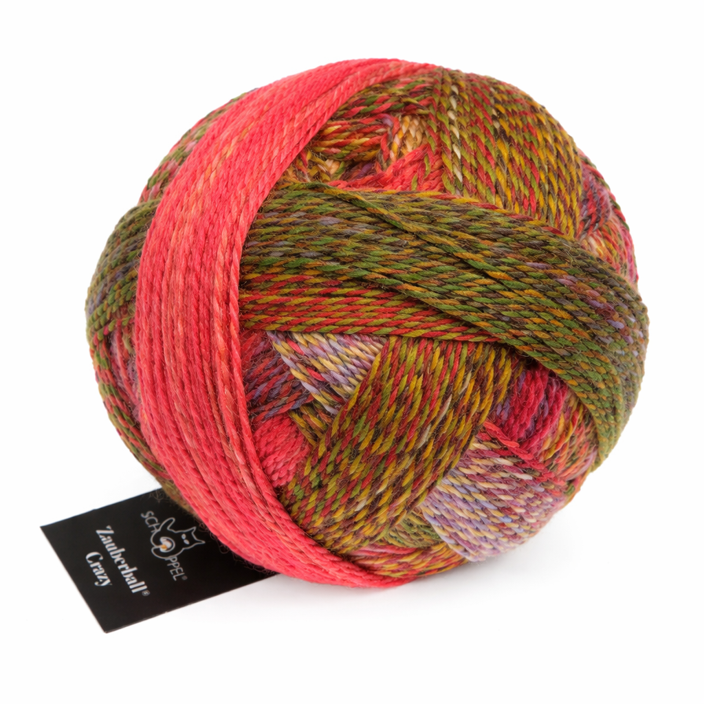 Schoppel Wolle Zauberball Crazy (2516) "Evening Hour" mezgimo siūlai