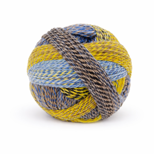 Schoppel Wolle Zauberball Crazy (2332) "Hourglass" mezgimo siūlai