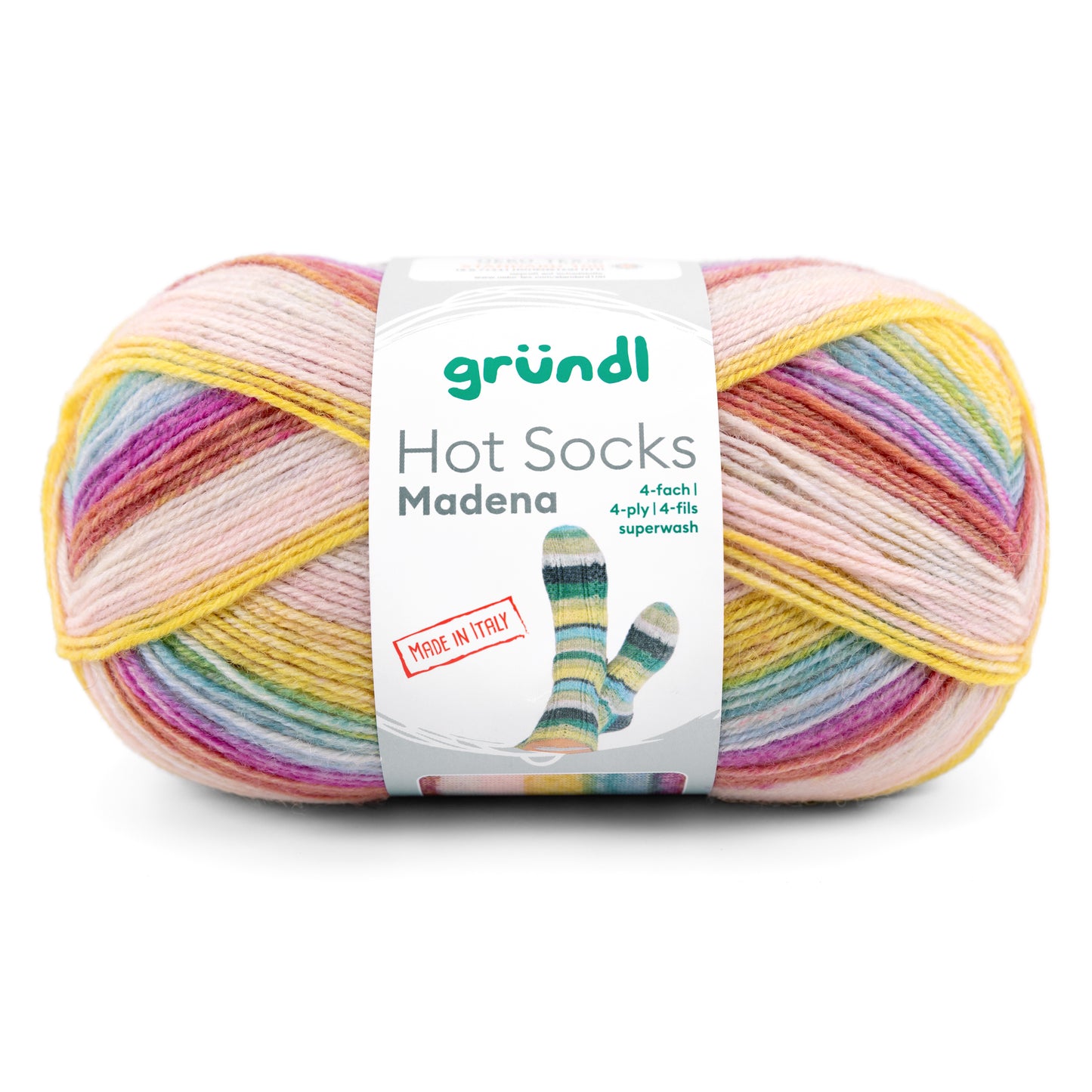 Gruendl Hot Socks Madena 4-ply (1) mezgimo siūlai