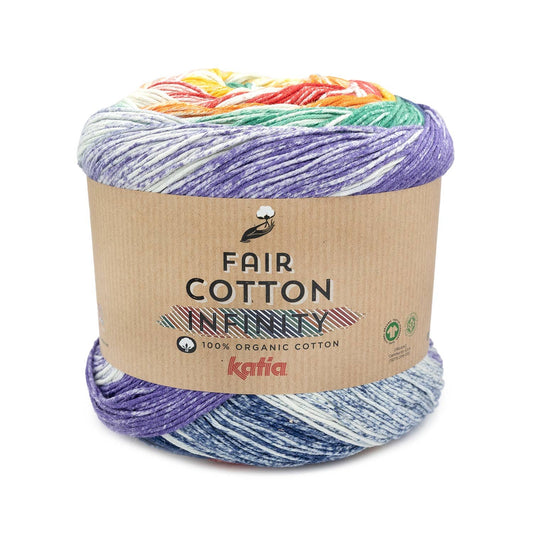 Katia Fair Cotton Infinity (100) mezgimo siūlai
