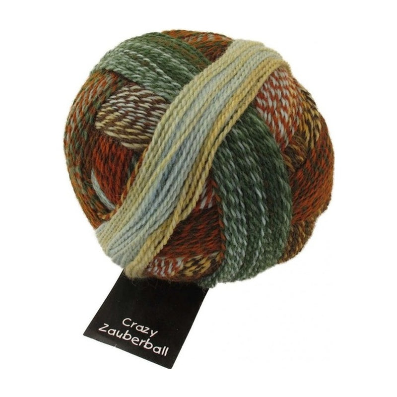 Schoppel Wolle Zauberball Crazy (1660) "Upės dugnas" mezgimo siūlai